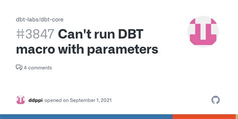 The above command will run all models with the tag user. . Dbt macro optional parameters